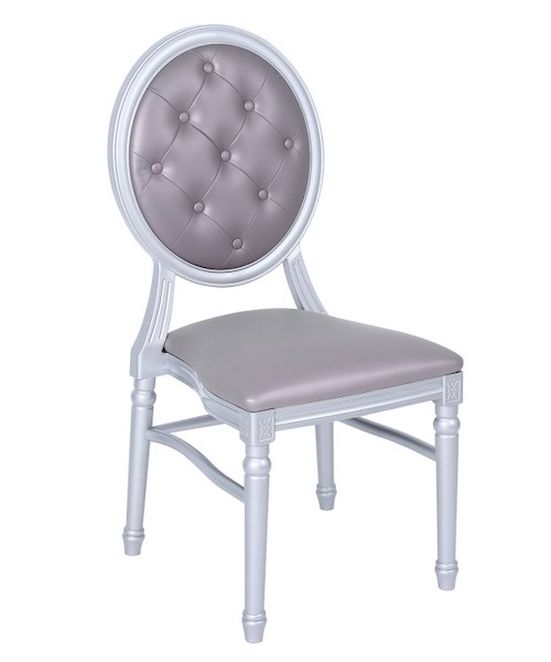 Tufted Back-Silver